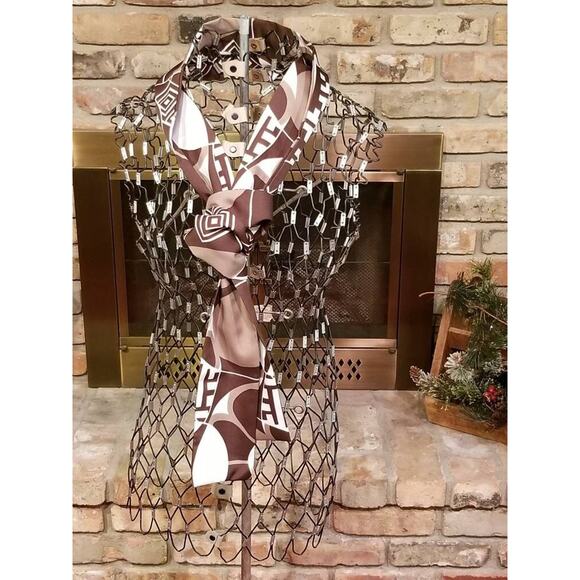 2 Retro Scarves, Stylish Sashes, 70s Fashion - Picture 5 of 6